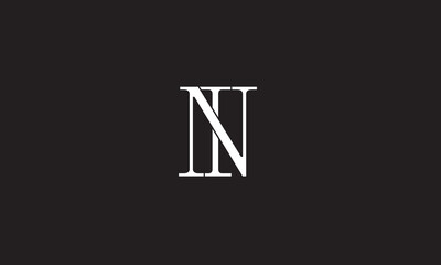  IN, NI , N , I, Abstract Letters Logo