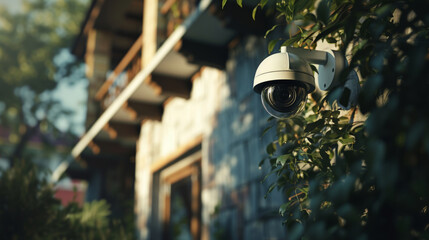 CCTV camera installed outside the house