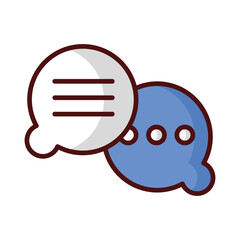 Chats icon vector, stock illustration