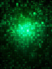Abstract neon green mosaic background 