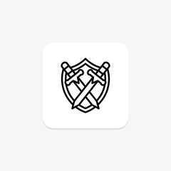 Role-Playing Game icon, rpg, gaming, game, fantasy line icon, editable vector icon, pixel perfect, illustrator ai file