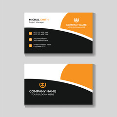 Corporate double sided business card design template