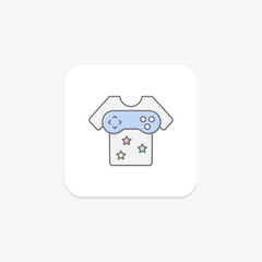 Casual Games icon, gaming, game, relaxed, easy lineal color icon, editable vector icon, pixel perfect, illustrator ai file