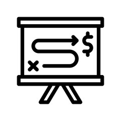 strategy line icon