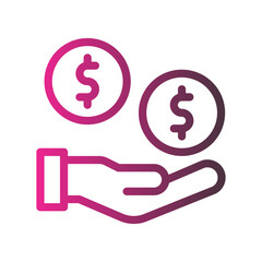 income gradient icon