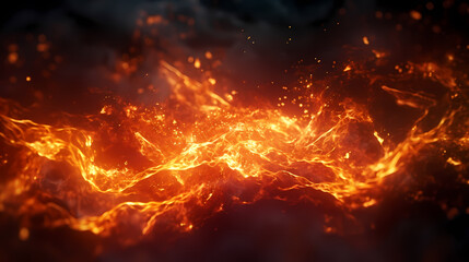 Fototapeta na wymiar Intense flames, depict flames with realistic flames 3D