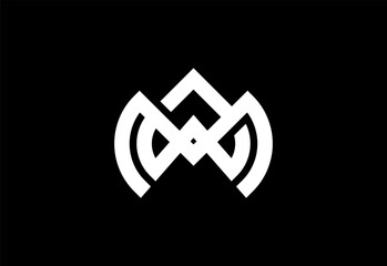 Modern M letter logo design vector illustration