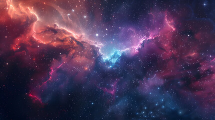 Fototapeta premium A deep space nebula saar space wallpaper