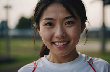 portrait of sports woman