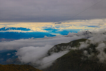 Fototapeta premium clouds over the mountains