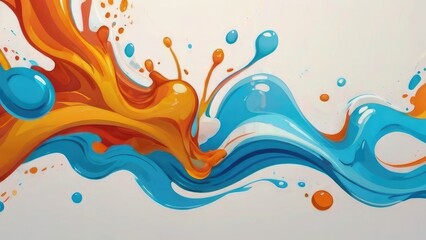 abstract watercolor background with splashes