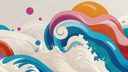 abstract watercolor background with splashes