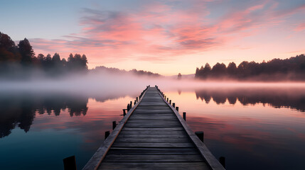 Fototapeta premium A four-season tour of beautiful lakes