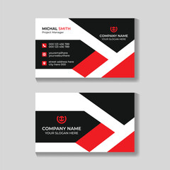 Professional modern creative clean business card and horizontal name card