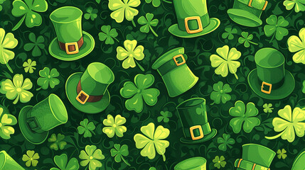 St patrick day background. Generative Ai.