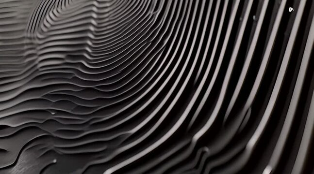 Wavy lines for backgrounds for banners. Generative AI. Black and white