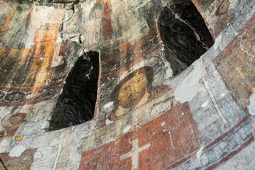 The frescoes of Christ in the Kobayr Monastery are an excellent example of Armenian religious art.