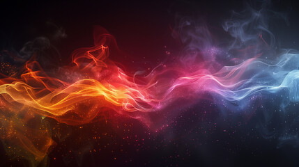 a wave of light or energy, colorful burst, red, pink and yellow tones (2)