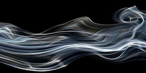 Swirling Movement of Smoke Lines background - Ai Generated