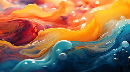 Liquid ink illustration liquid, glossy effect miracle background texture
