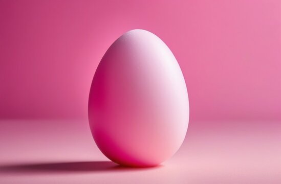 pink easter egg on a pink background