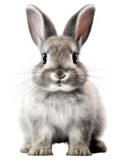 Obraz premium Cuteness: PNGs of White Bunnies, Easter Eggs, and Fluffy Fur, Cute Bunny Rabbits, Easter Eggs, and Pet Delights, Springtime 