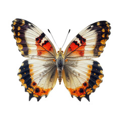 Colorful butterfly in transparent background