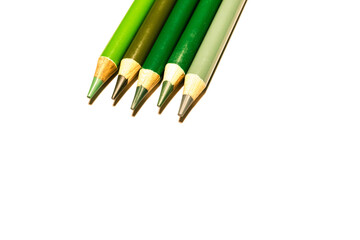 Grüne Buntstifte Vorlage Platz für Text