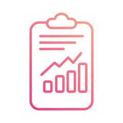 Business Report icon vector, stock illustration