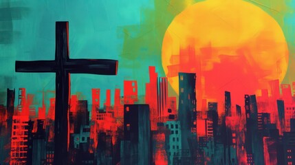 Silhouette of Cross