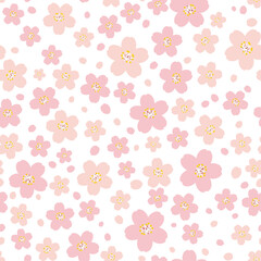 満開な桜の花のパターン