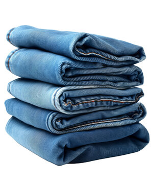 jeans lie on transparent background, Png format.