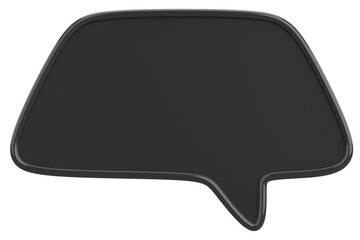 Speech Bubble. Text Box. 3D Illustration.