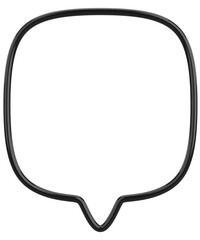 Speech Bubble. Text Box. 3D Illustration.