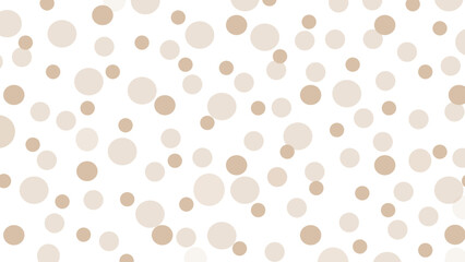 White seamless pattern with beige drops
