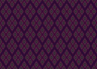 Thai North-East simple grometry pattern style. fashion, fabric silk , backgrounds, textures, square, geometry, lines, graphic, element, elegant, decorative, decor, beauty, backgrounds, luxury.