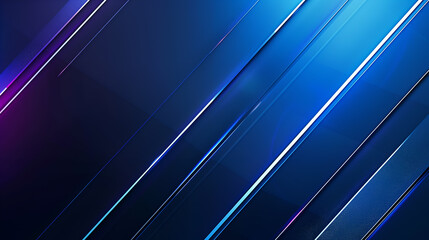 Abstract blue technology background with stripes.