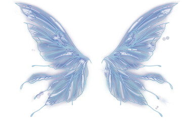 Fairy butterfly wings drawing Illustration Multiplecolor Set
