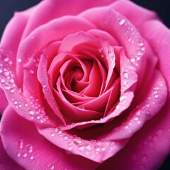 Top view of pink rose flower isolated background. empty space Wedding invitation cards. Valentine%27s day or mother day holiday concept