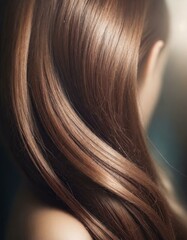 closeup of wavey hair with blurred background