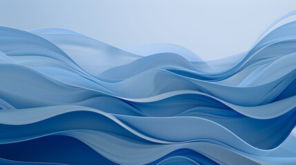 abstract wallpaper, light and soft blue waves