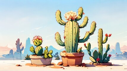 cactus in the desert