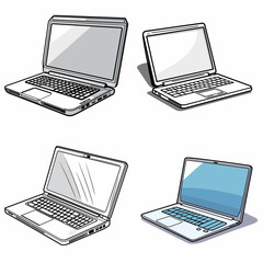 Gaming Laptop Cooler (Cooling Pad for Gaming Laptops) simple minimalist isolated in white background vector illustration