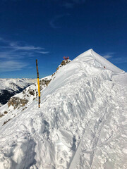 Viewpoint at mountains ski resort Bad Gastein, Austria