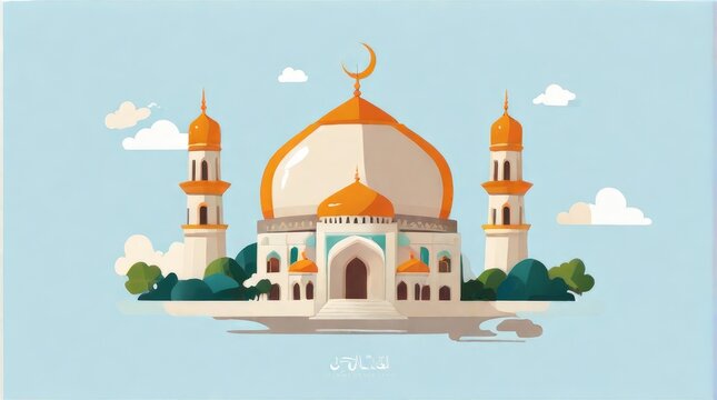 illustration of a mosque