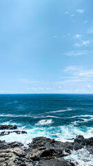 Pantai di Indonesia, Beach with blue water