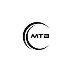 MTB logo. M T B design. White MTB letter. MTB, M T B letter logo design. Initial letter MTB linked circle uppercase monogram logo. M T B letter logo vector design. top logo, Most Recent, Featured,