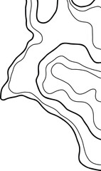 Topographic Map Lines