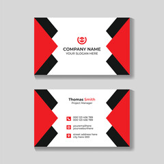 Clean professional modern business card design template, visiting card