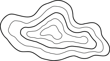 Topographic Map Lines